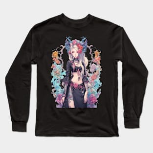 Dark Heart of an Emo Goth Anime and Despair Long Sleeve T-Shirt